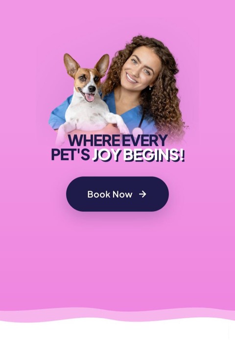 FluffyCare on a phone, screen 1